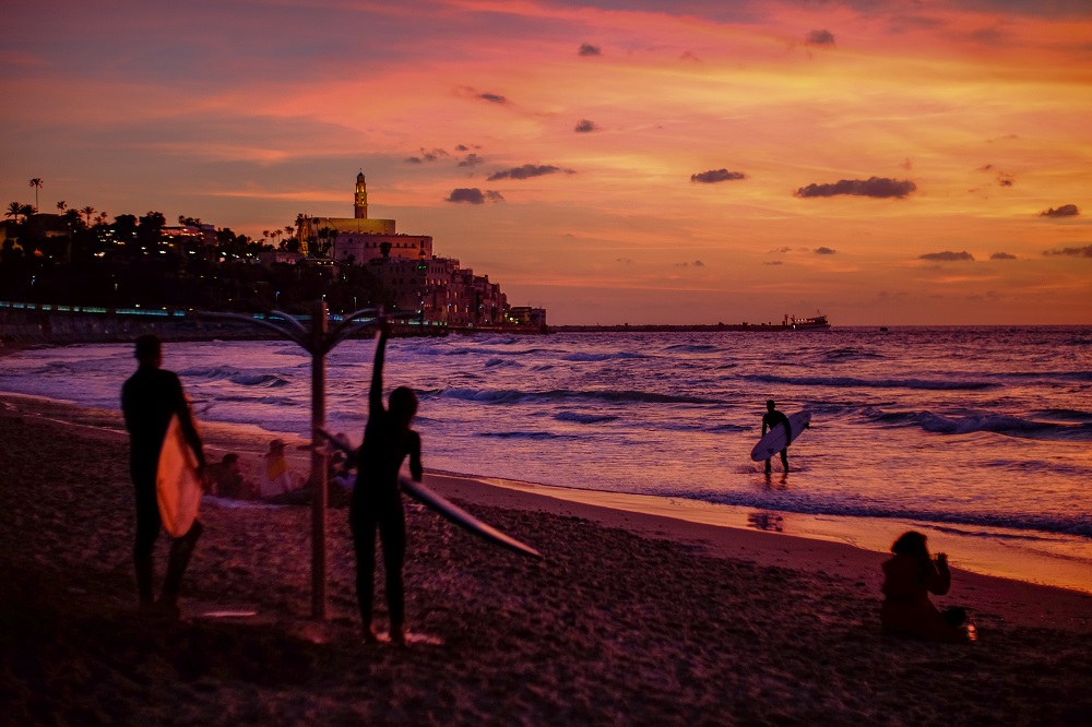 jaffa beach at tel aviv