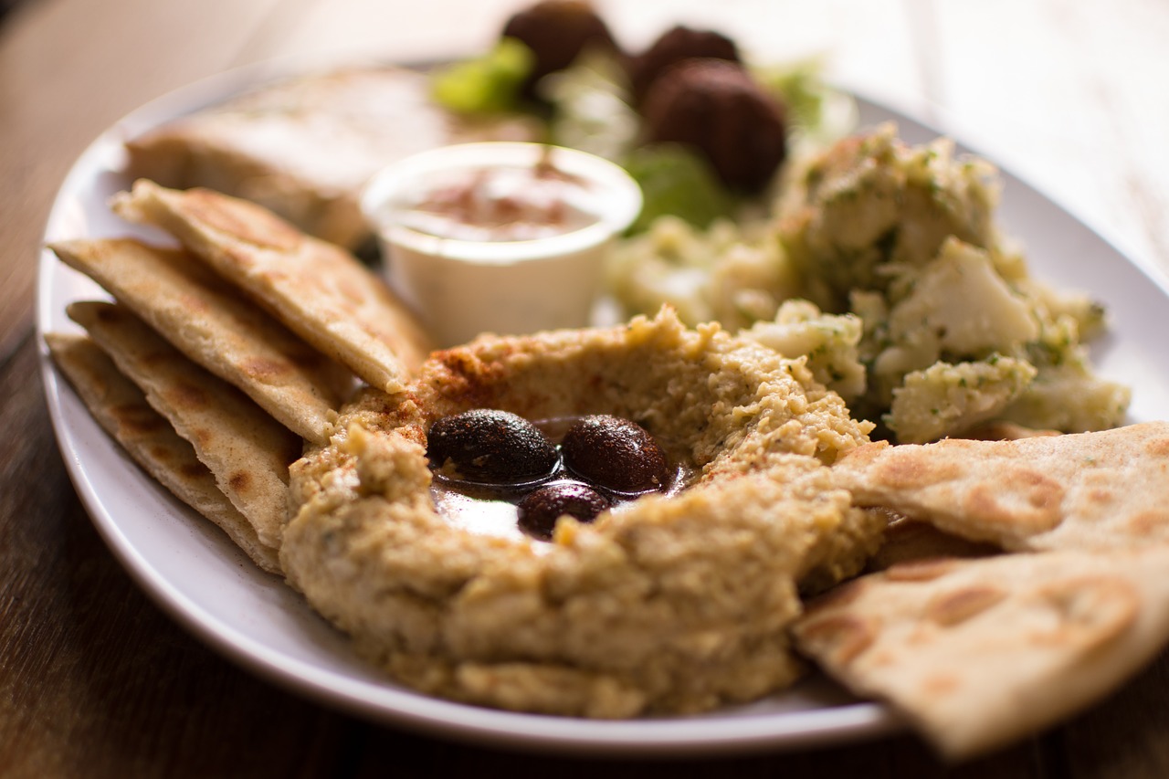 Hummus and falafel