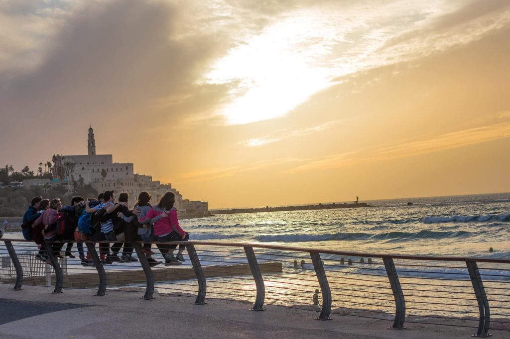 sunset in tel aviv